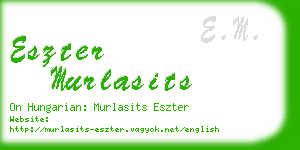 eszter murlasits business card